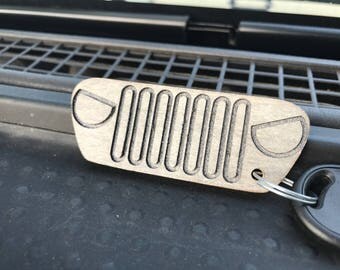 Angry Jeep keychain