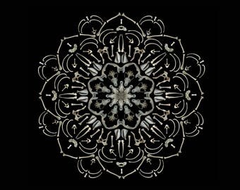 Bone Mandala 8x12" Lustre print