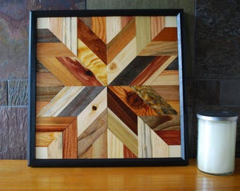 Star Quilt Design Wood Wall Art, Rustic Wood Wall Art, Fixer Upper Wall Decor, Rustic Wall Decor, Rustic Home Decor, Wood Quilt Block
