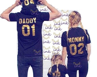 Family Team T-shirts| Family matching T-shirts|couples matching shirts|mommy and me |engagement shirt|team mom team baby team dad