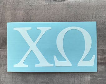 Chi Omega Decal - Chi Omega Sticker - Chi O Decal - Chi Omega Laptop Decal - Chi Omega Car Decal - Gift for Little - Chi O Decal - Chi O