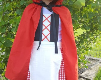 Little Red Riding Hood Costume Dress Up Apron
