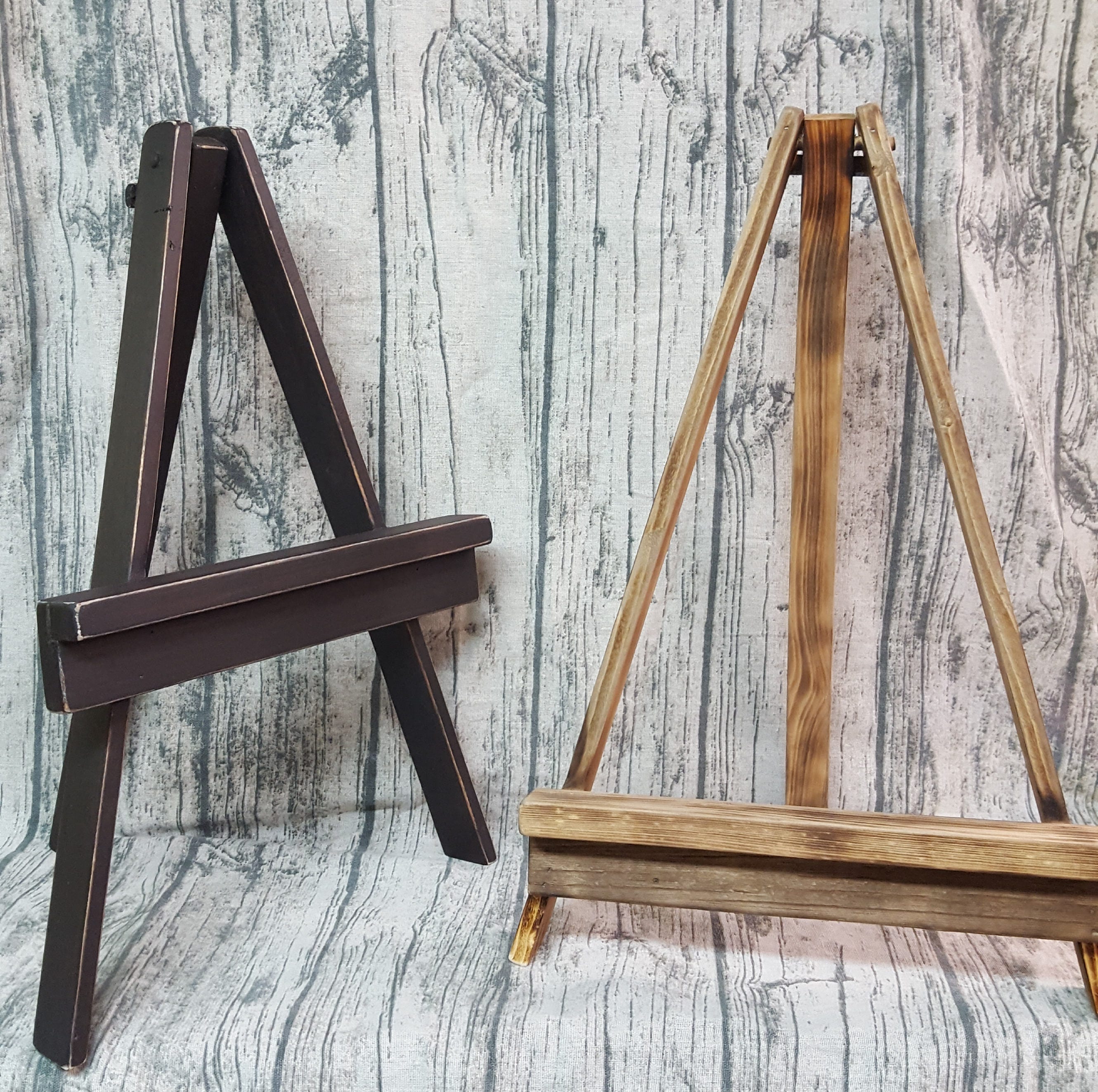 Rustic easel for signs Easel 19H Porch sign easel