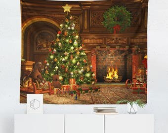 Christmas Wall Art | Christmas Tapestry | Christmas Wall Décor | Christmas Gift | Christmas Wall Tapestry | Christmas Art | Christmas Décor