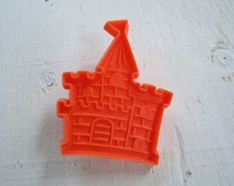 Castle cookie cutter, orange, baking supply