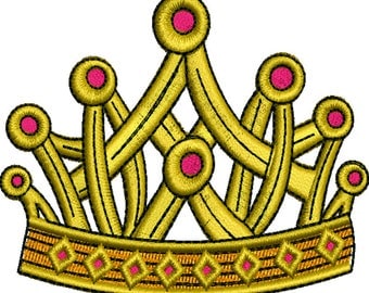 Crown Embroidery Design