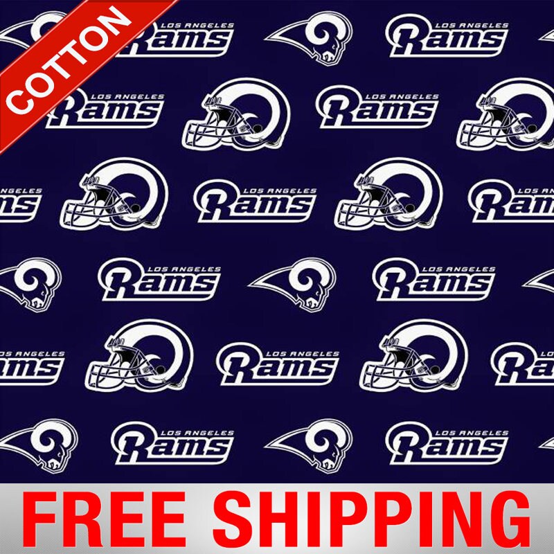 Los Angeles Rams Cotton Fabric NFL Style RAMS14760 60