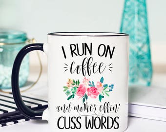 Coffee and Curse Words Mug, Funny coffee curse words mug, Coffee and Curse Words, Coffee and cuss words mug, Mug Coffee and Curse words