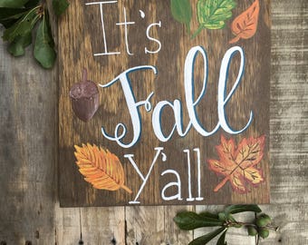 It's fall y'all | Etsy