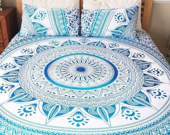 Mandala Tapestry, Mandala bedspread, Boho wall tapestry, Bohemian beach throw, Picnic blanket, Beach blanket, Boho dorm room, Hippie decor