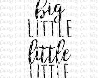 Big little Little little sibling shirts - Sibling shirts svg - Baby announcement svg - Big brother shirt - Big sister shirt