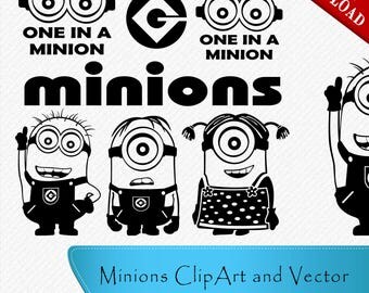 Minion svg, Minion Silhouette, Minion cricut file, Minion cutting file, Minion silhouette files, svg, dxf, eps, png