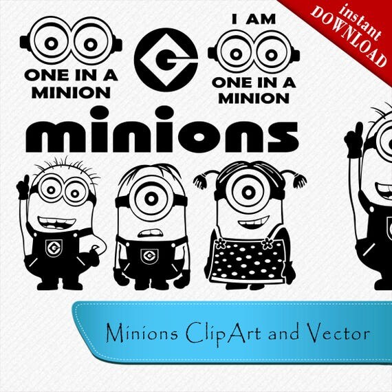 Minion svg, Minion Silhouette, Minion cricut file, Minion cutting file ...