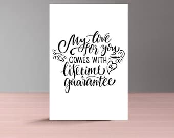 Printable Anniversary Card for Him, Romantic Birthday Card for Husband, Printable Love Card, Anniversary Card for Boyfriend Instant Download