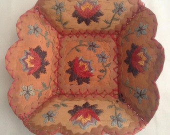 Margret Hill Ojibwe Birchbark and Sweetgrass Basket