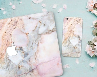 HOT->> Macbook and iPhone cases gold marble case macbook pro 2016 & Case iPhone 7 plus macbook pro 15 case + iPhone Case Marble