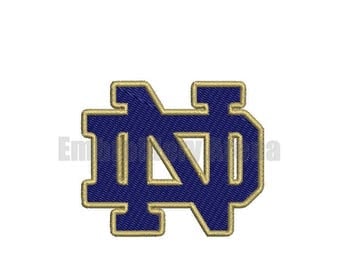 Football embroidery design - (Notre Dame) - instant DOWNLOAD digital file
