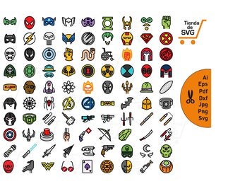 SUPERHEROES svg, batman svg, spiderman svg, capitan america svg, SUPERHERO SVG, Avengers svg, logos superheroes svg, avengers icon svg