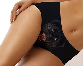 Black Jungle Cat Underwear