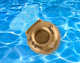 Engagement Ring Pool Can Holder Float, Bachelorette Party, Bride to Be, Bridal Shower Gift, Bachelorette Getaway, Pool Float, Can Holder