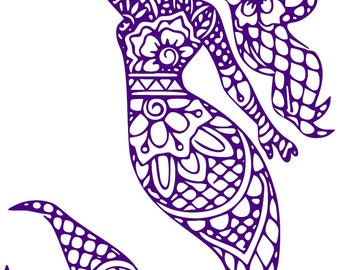 Mermaid mandala | Etsy
