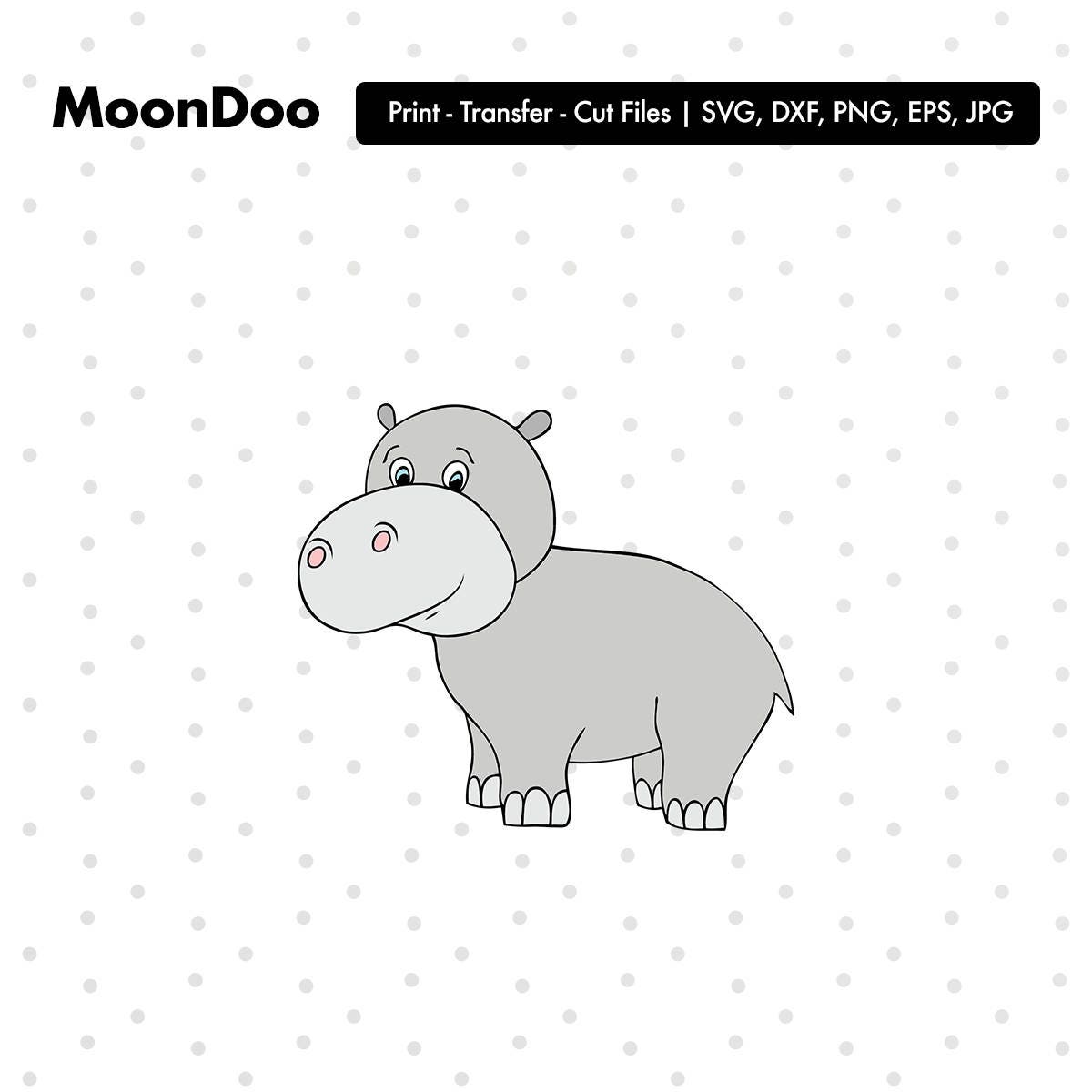 Download Hippo svg cute Hippo Clipart Svg Files For Silhouette Svg