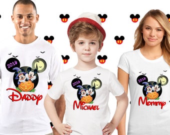 Halloween Disney Family Shirt, Halloween disney Custom Shirt, Personalized disney Shirt, disney family shirts, Birthday t-shirts