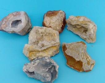 small agate calcite geode collection, agate lot, geode lot, calcite lot, hollow agate, rocks and minerals, healing stones