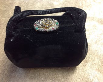 Black Velvet Box Purse
