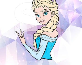 Elsa silhouette | Etsy