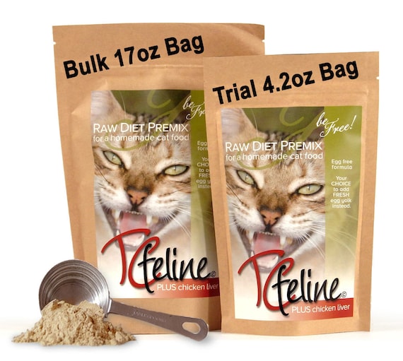4.2oz TCfeline Raw Cat Food Premix/Supplement to make Homemade