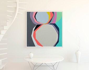 Geometric wall art | Etsy