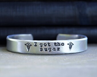 Diabetes Medical Alert Bracelet - Diabeetus Bracelet - I Got the Sugar - Gifts Under 25 - Stocking Stuffer - Funny