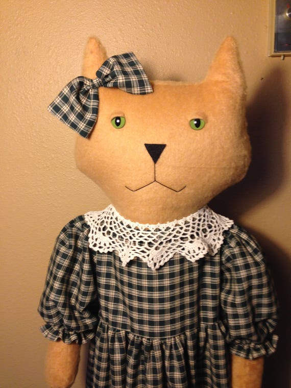 Folk Art Cat Decorative Vacuum Cleaner Cover