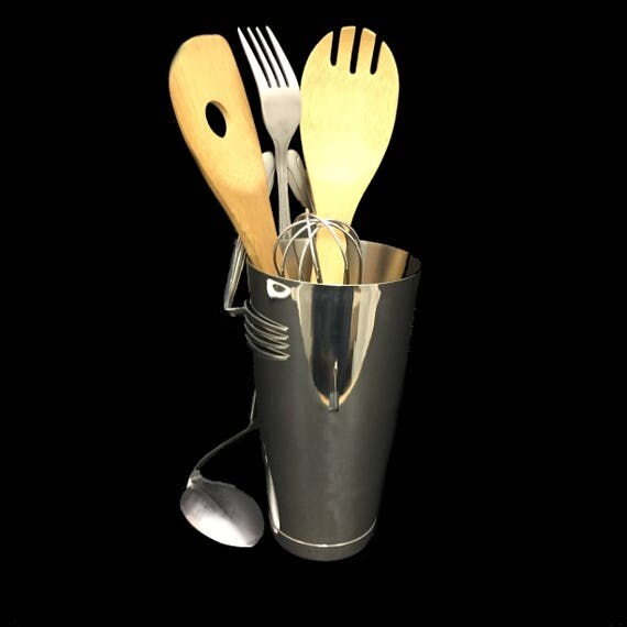 Items similar to Utensil Cup Holder Fork Head on Etsy