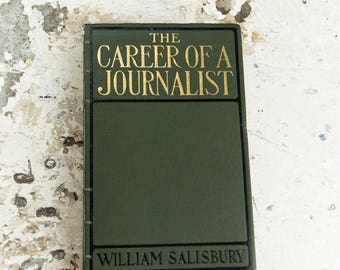1908 JOURNALIST Vintage Lined Notebook Journal