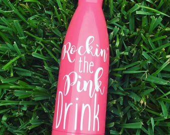 Rockin' the Pink Drink decal | Plexus Swag {4.75" H x 3" W}