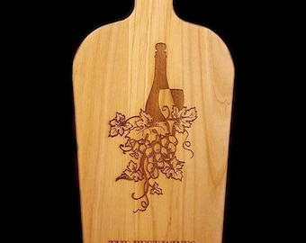 Best Friend, Friendship, Wine and Grape Decor, Cutting Board, Wine and Cheese Board