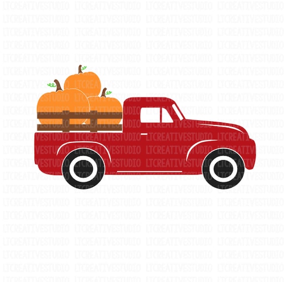 Download Pumpkin Truck SVG Antique Truck SVG Halloween SVG Fall Svg