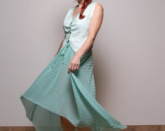 Asymetric Maxi Skirt, Maxi skirt, Maxi Boho skirt, Boho skirt, Long skirt, Festival skirt, Maxi dress, Blue Tulle Skirt, Tulle Skirt, Custom