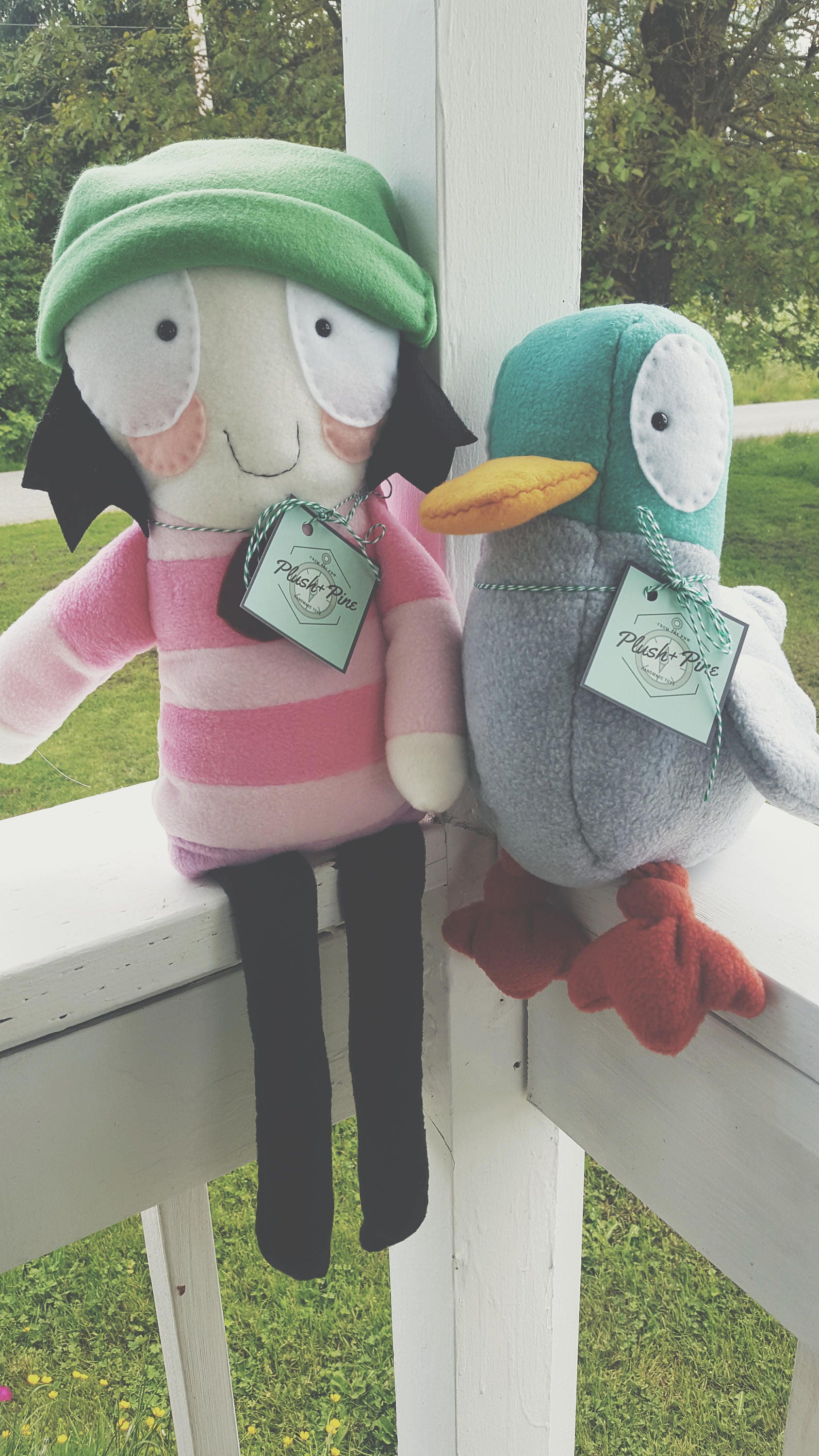 sarah and duck soft toy