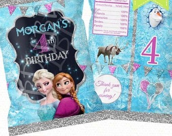 Frozen Treat Bag, Candy Bag, Chip Bag, Party Bags | Any Age | 4.5" x 7" -YOU PRINT