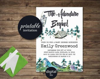 Mountain baby shower | Etsy