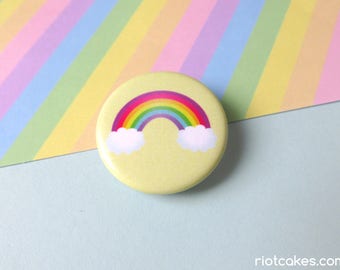 Lesbian & Gay Rainbow Pride Button