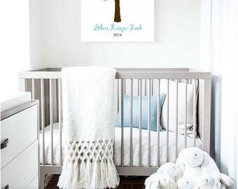Baby Shower Fingerprint Tree Baby Shower Guest Book Tree, Fingerprint Tree, Guest Book, Thumbprint tree, Baby Shower Custom Canvas -51477
