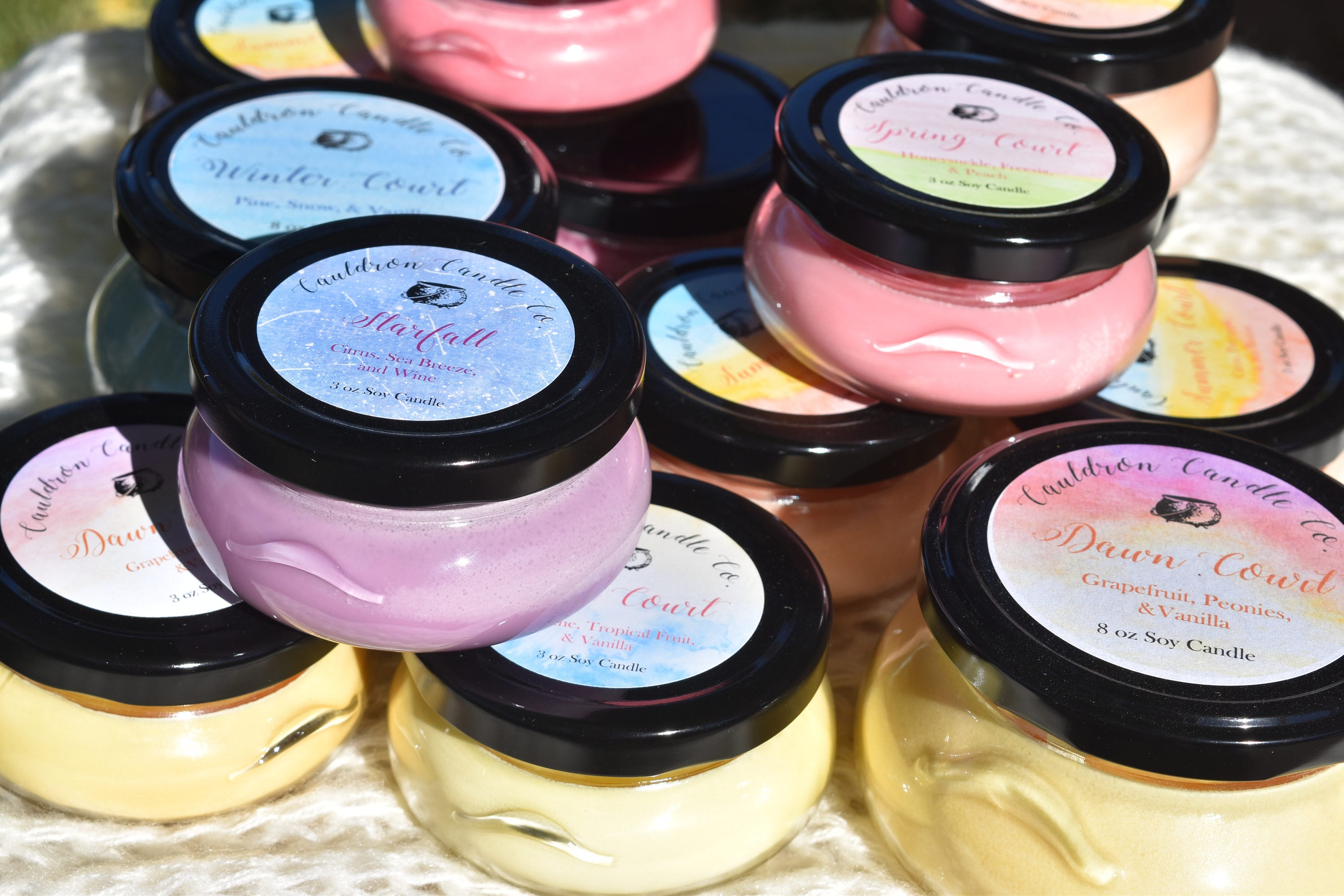 Frosted Candle Sale Scented Soy Candles