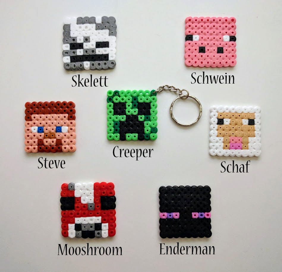 minecraft keychain plush