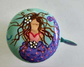 bicycle bell mermaid bicycle accessories bike top selling items tropical island beach cruiser bike accessories bicycle sea hand painted