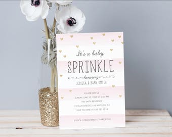 Baby Sprinkle Invitation - Baby Shower - Custom Printable - Digital