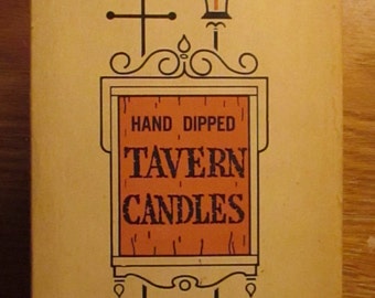 Vintage Boxed Set Candles Creamy White Hand Dipped Tavern Candles Tapers Candlesticks Candlelight Dinners YourFineHouse ShipsInternationally